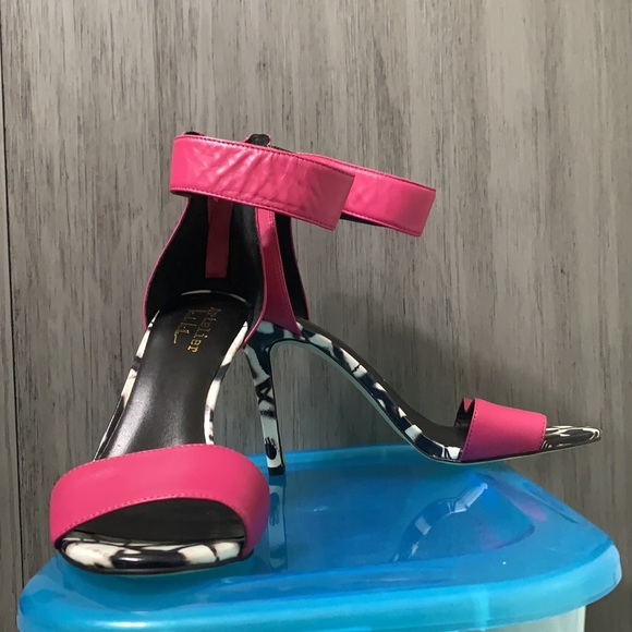 ✨Nicole Miller Size 7.5 Pink/Black/White - Picture 3 of 3